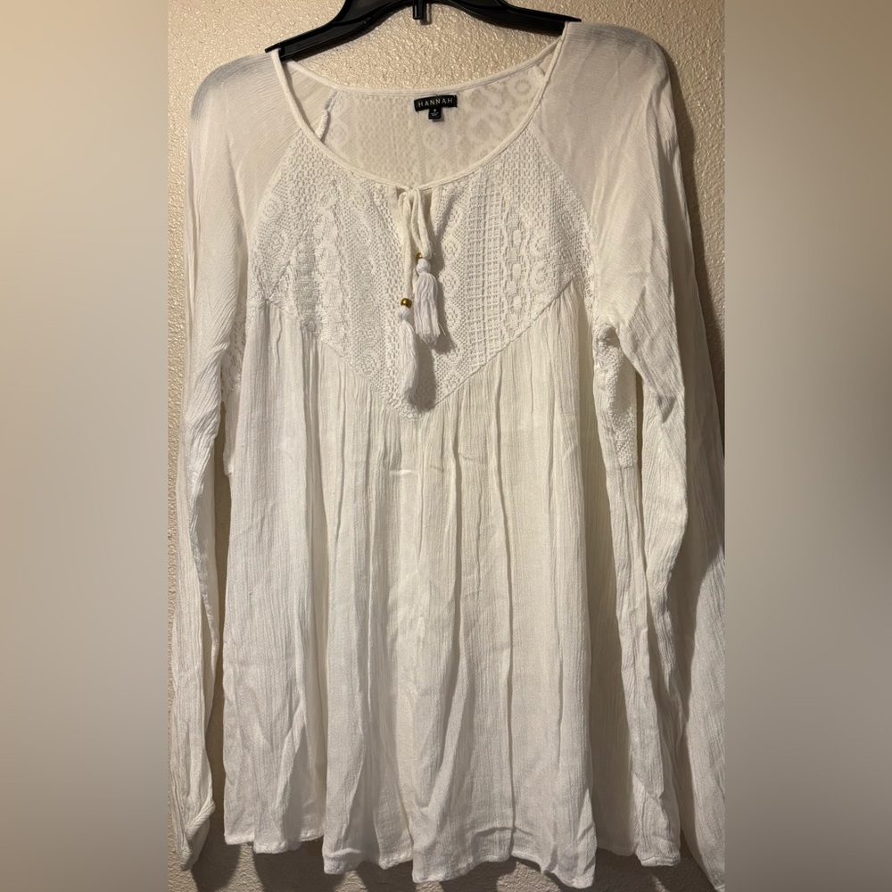 Hannah White Lace Top